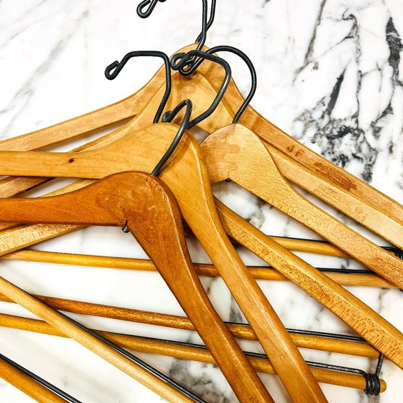 Vintage Other - 6 VTG wooden hangers from 1855 to 1970